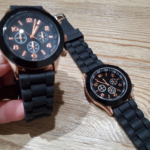Black Watches Rose Gold Trim - Picture 2 of 7